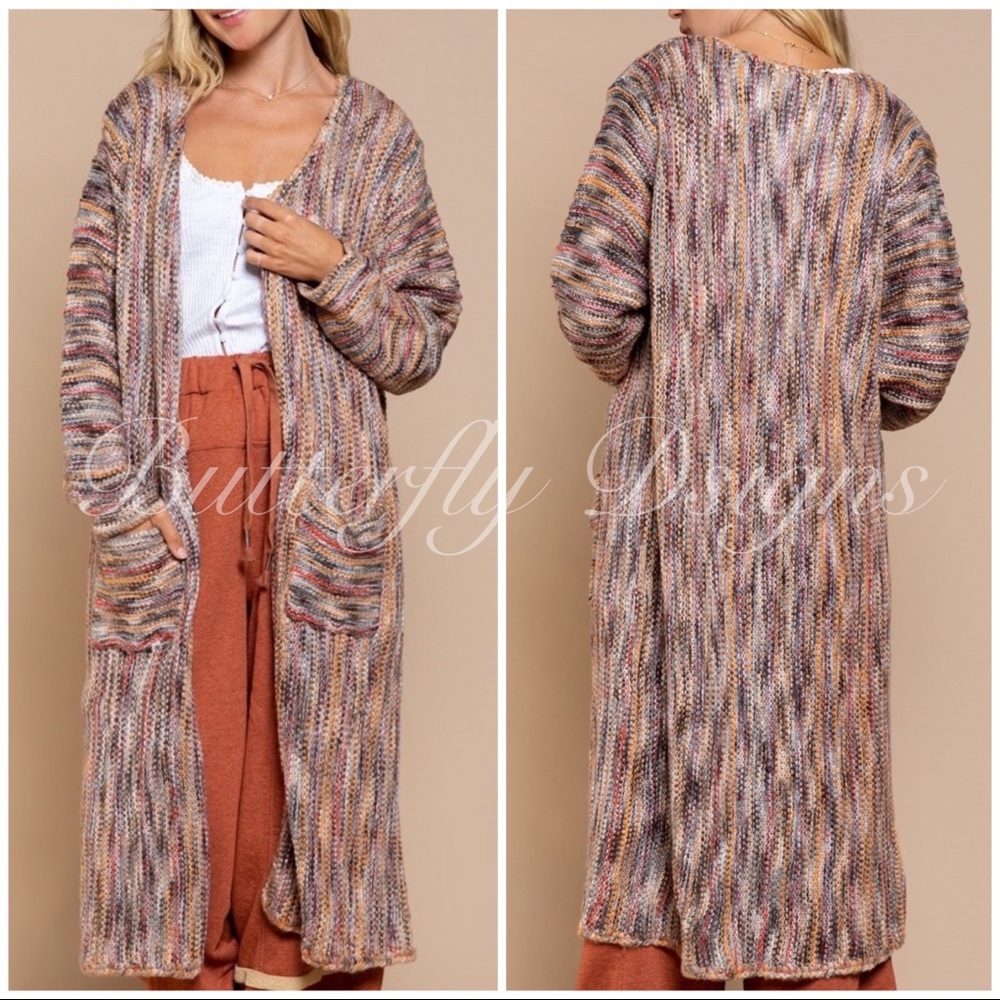 POL Rainbow Duster Cardigan